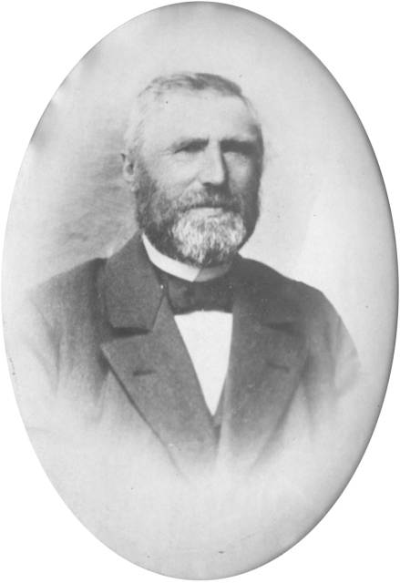 ave_0218 Ole Pedersen. Portr�ttet h�ngte i stor guldramme som sofastykke i stuen p� Tofteg�rd indtil Gerts far flyttede.